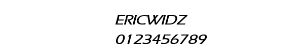 Fuente ERICWIDZ.TTF