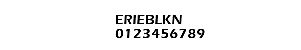 Fuente ERIEBLKN.TTF