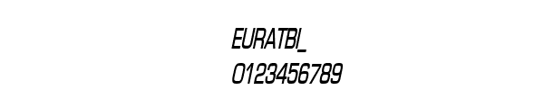 Fuente EURATBI_.TTF