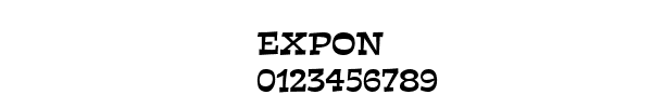 Fuente EXPON.TTF