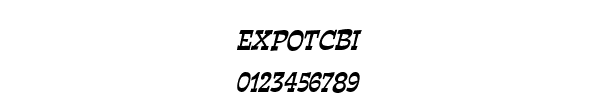 Fuente EXPOTCBI.TTF