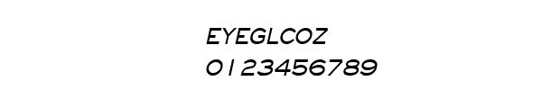 Fuente EYEGLCOZ.TTF