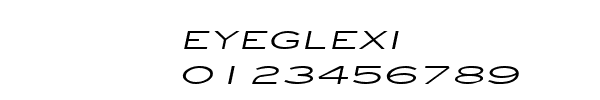 Fuente EYEGLEXI.TTF