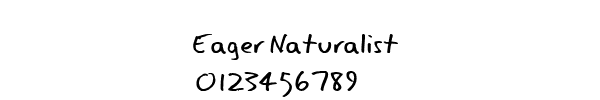 Fuente Eager Naturalist.ttf