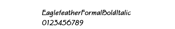 Fuente EaglefeatherFormalBoldItalic.ttf