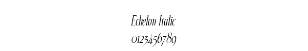 Fuente Echelon Italic.ttf