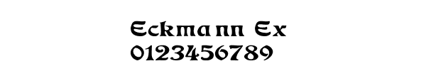 Fuente Eckmann Ex.ttf