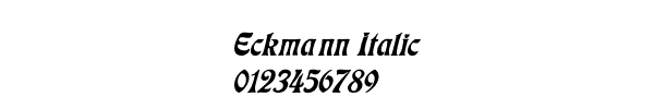 Fuente Eckmann Italic.ttf