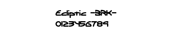 Fuente Ecliptic -BRK-.ttf
