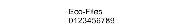 Fuente Eco-Files.ttf