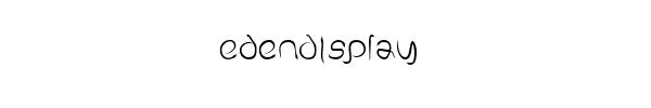 Fuente EdenDisplay.TTF