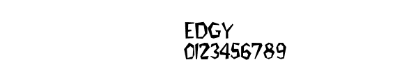 Fuente Edgy.ttf