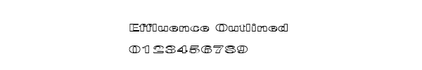 Fuente Effluence Outlined.ttf