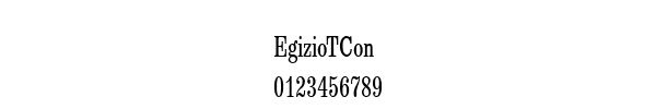 Fuente EgizioTCon.ttf