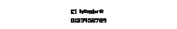 Fuente El hombre.ttf