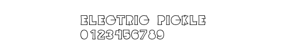 Fuente Electric Pickle.ttf