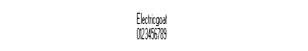 Fuente Electricgoat.ttf