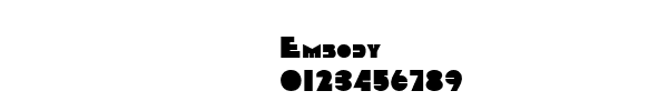 Fuente Embody.ttf