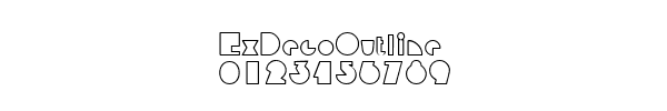 Fuente ExDecoOutline.ttf