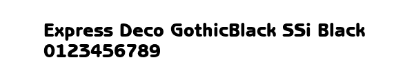 Fuente Express Deco GothicBlack SSi Black.ttf