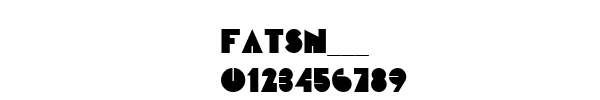 Fuente FATSN___.TTF