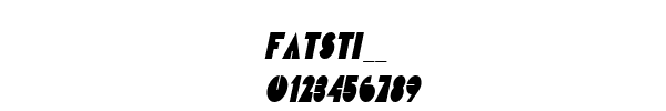 Fuente FATSTI__.TTF