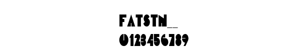 Fuente FATSTN__.TTF