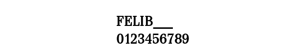 Fuente FELIB___.TTF