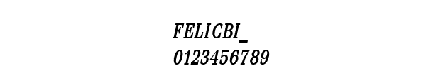 Fuente FELICBI_.TTF