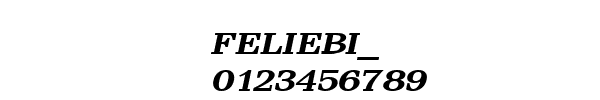 Fuente FELIEBI_.TTF
