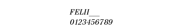 Fuente FELII___.TTF