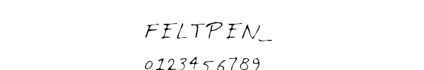 Fuente FELTPEN_.TTF