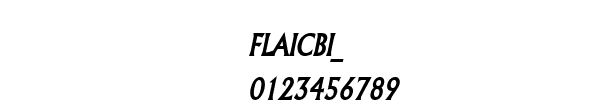 Fuente FLAICBI_.TTF