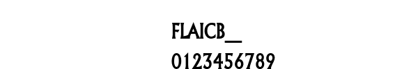 Fuente FLAICB__.TTF