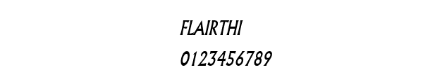 Fuente FLAIRTHI.TTF