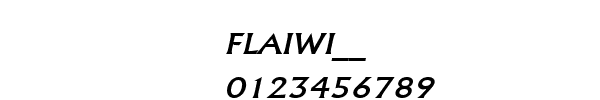 Fuente FLAIWI__.TTF