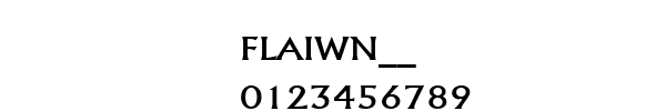 Fuente FLAIWN__.TTF