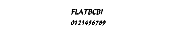 Fuente FLATBCBI.TTF