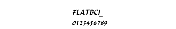 Fuente FLATBCI_.TTF