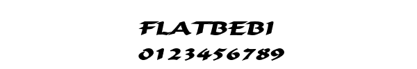 Fuente FLATBEBI.TTF