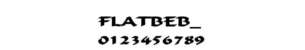 Fuente FLATBEB_.TTF