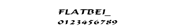 Fuente FLATBEI_.TTF