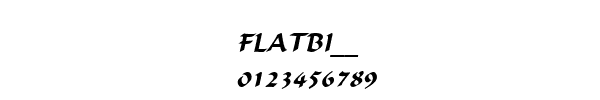 Fuente FLATBI__.TTF