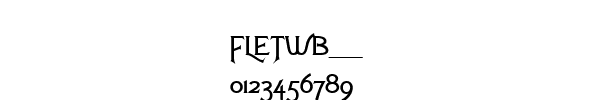 Fuente FLETWB__.TTF