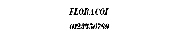Fuente FLORACOI.TTF