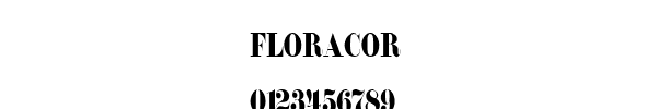 Fuente FLORACOR.TTF