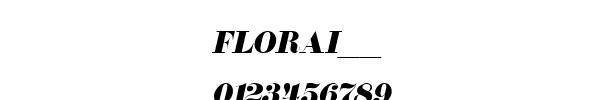 Fuente FLORAI__.TTF