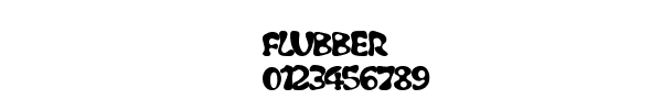 Fuente FLUBBER.TTF