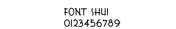 Fuente FONT SHUI.TTF