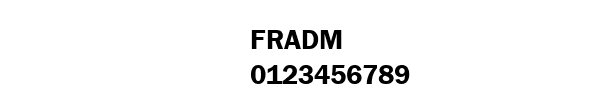 Fuente FRADM.TTF
